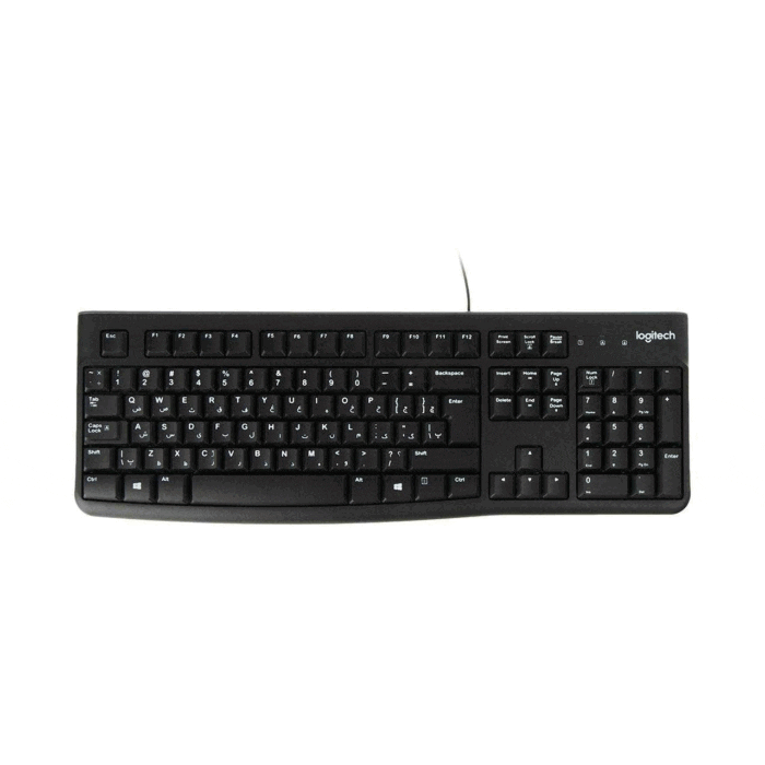 Logitech-K120-Wired-Keyboard-With-Persian-Letters