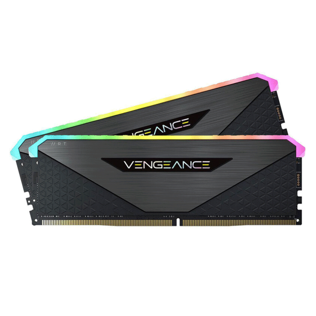 Corsair-VENGEANCE-RGB-RT-Black-16GB-8GBx2--3600MHz-CL18-DDR4-Memory