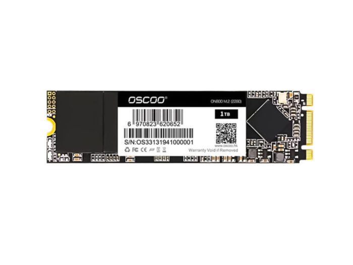 اس اس دی اینترنال M.2 SATA اسکو مدل OSCOO ON800 با ظرفیت 1 ترابایت، یکی از پیشرفته‌ترین و کارآمدترین حافظه‌های ذخیره‌سازی موجود در بازار است