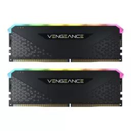 رم کورسیر VENGEANCE RGB RS Black 32GB 16GBx2 3600MHz CL18